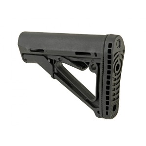 Compact Carbine Stock w/ Enhanced Rubber Butt-Pad - Black [Big Dragon]